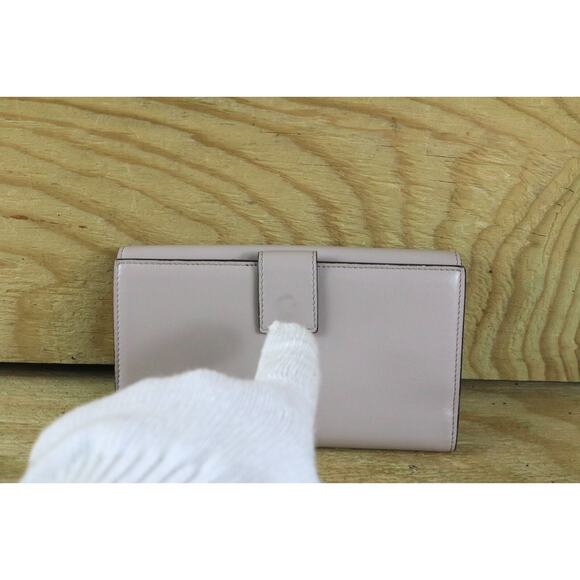 Fendi Wallet Leather Brown Gray Peekaboo Continental Certificate of Authenticity - Picture 15 of 16